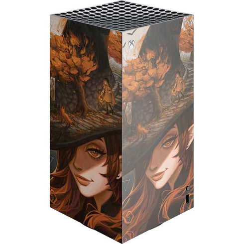 Halloween Pumpkin Witch with Fox by Ivy Dolamore Xbox Series X Skins
